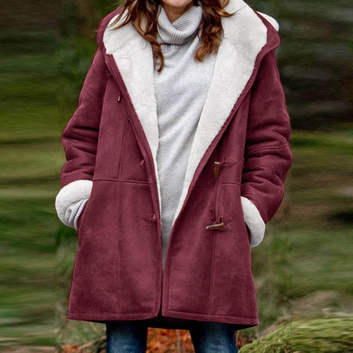 Lune London | Sheepskin Coat - Soft and Warm - Hood & Toggle Closure - Lined Comfort