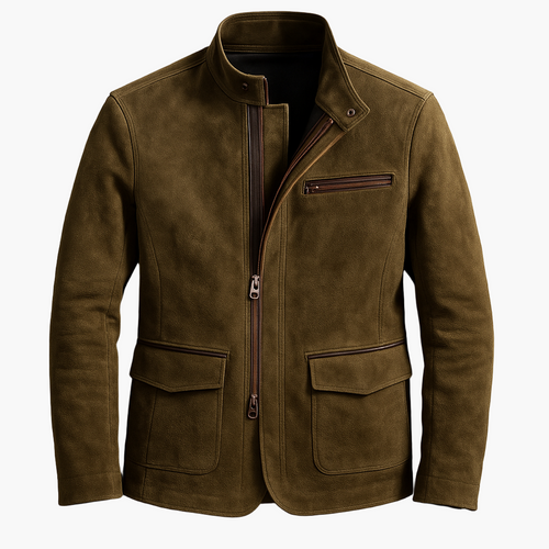 Lune London | Modern Urban Style Jacket - Elegant transitional jacket with a stand-up collar and practical zipper