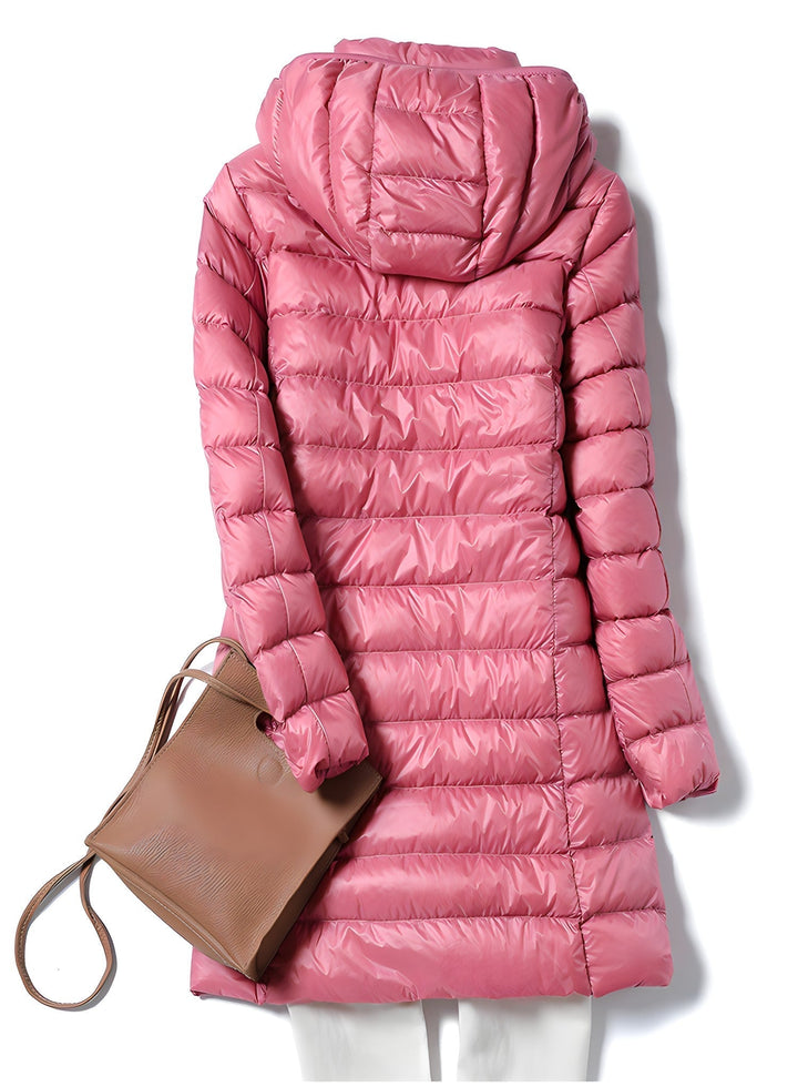 Lune London Long down jacket for women