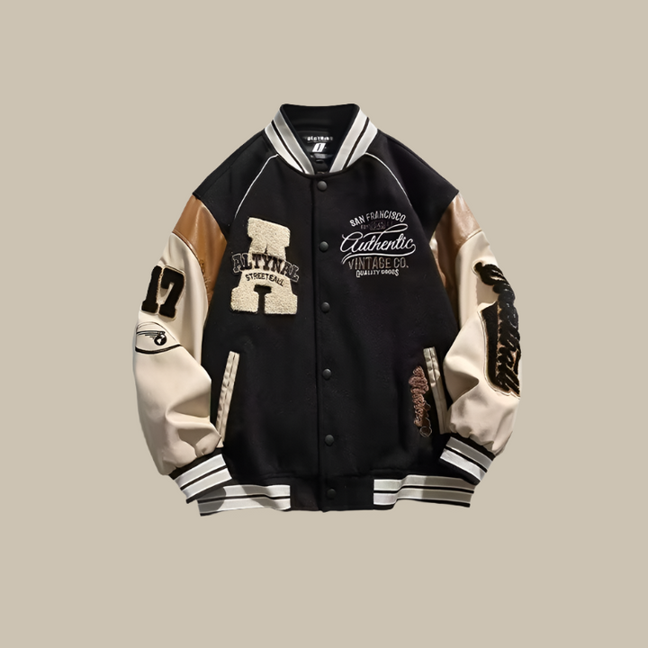 Lune London | Trendy Oversized Vintage Baseball Jacket for Men