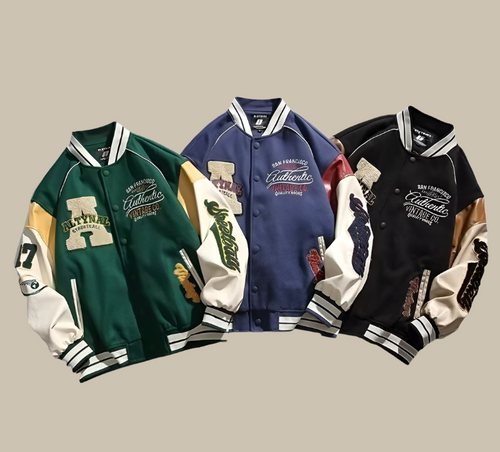 Lune London | Trendy Oversized Vintage Baseball Jacket for Men