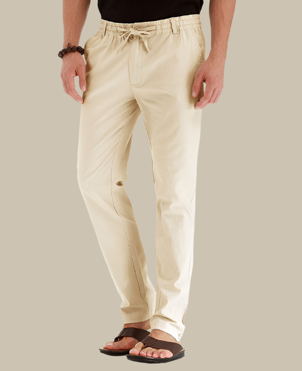 Lune London | Casual Loose-Fitting Summer Pants with Elastic Waistband