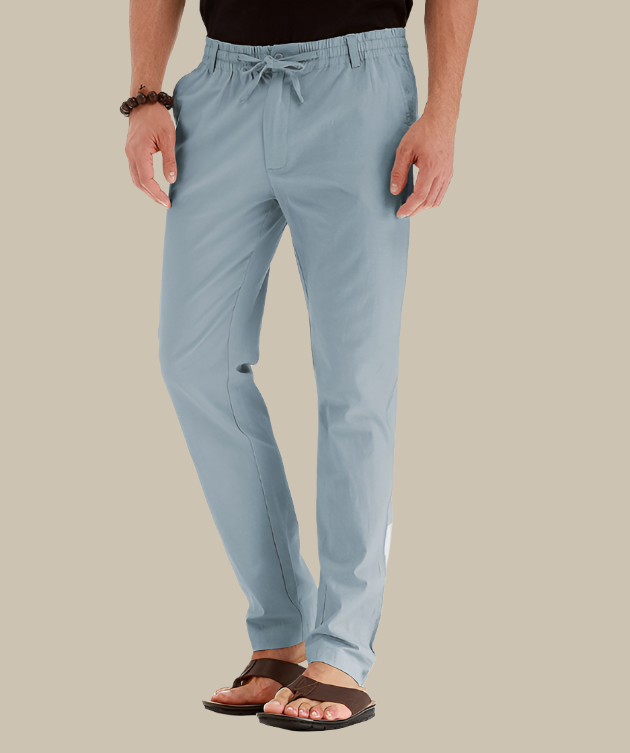 Lune London | Casual Loose-Fitting Summer Pants with Elastic Waistband