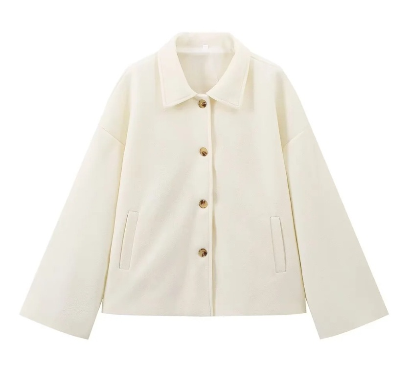 Lune London | Wool jacket with buttons Wool blend Elegant and Warm