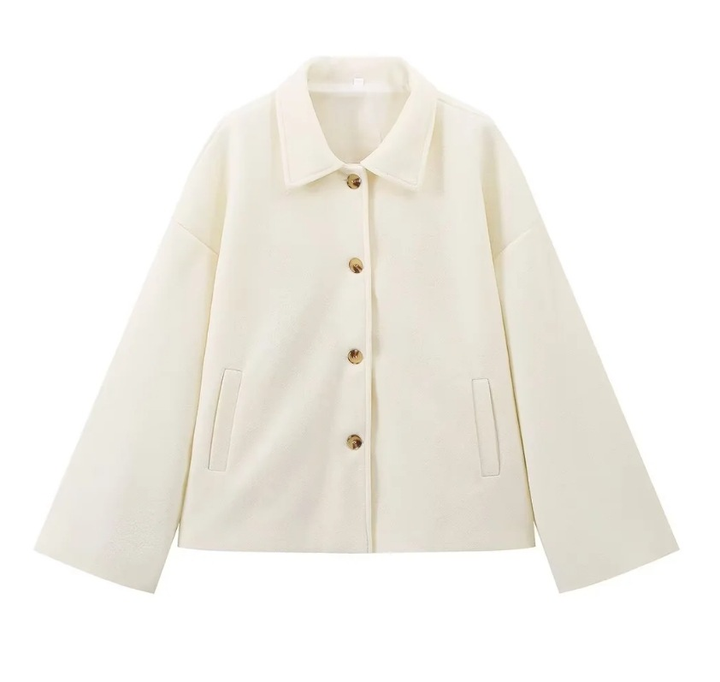 Lune London | Wool jacket with buttons Wool blend Elegant and Warm