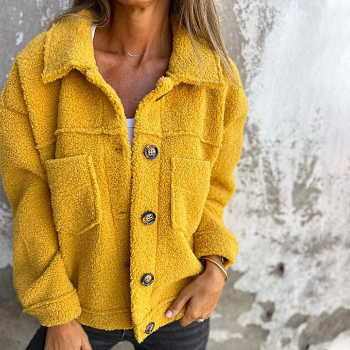 Lune London | Teddy jacket with buttons Soft and Warm Perfect for Autumn and Winter