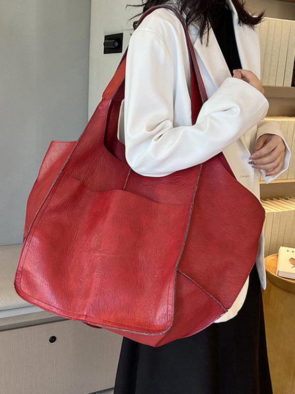 Lune London | Easy Large Bag Soft Leather Large Capacity One Shoulder Portable Tote Bag