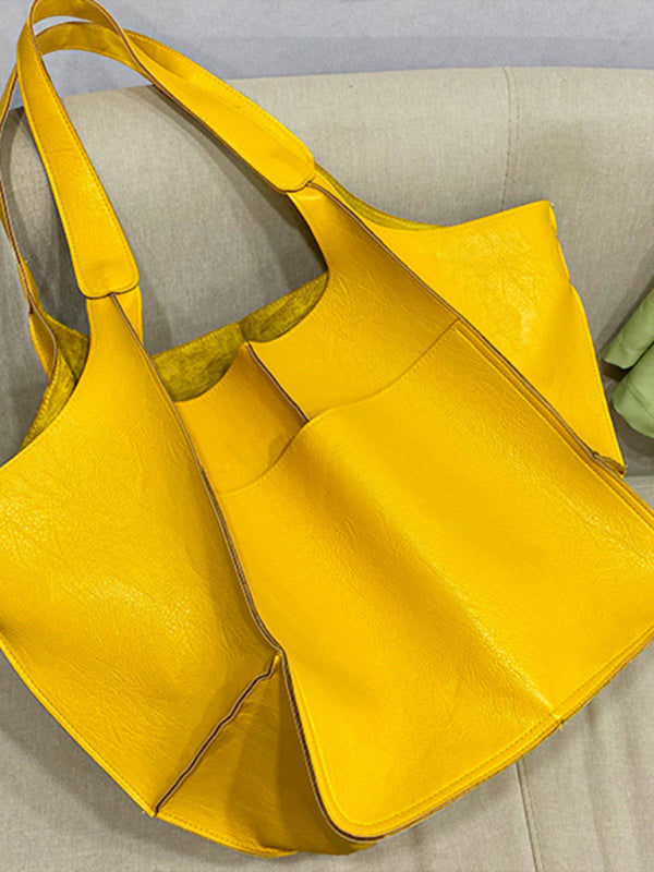 Lune London | Easy Large Bag Soft Leather Large Capacity One Shoulder Portable Tote Bag
