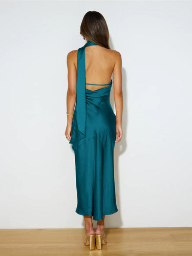 Lune London | Vibrant Halter Midi Dress