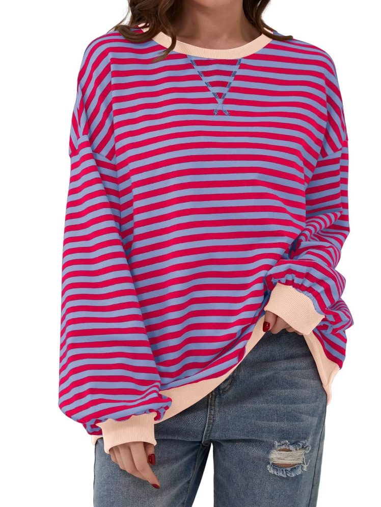 Lune London | Casual Striped Sweatshirt Soft and Stylish Perfect for Relaxed Days