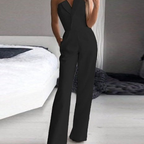 Lune London | Red Sleeveless Jumpsuit