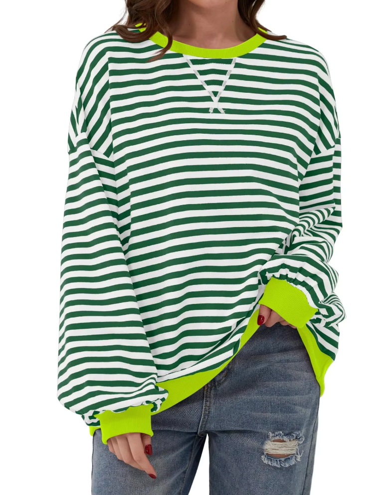 Lune London | Casual Striped Sweatshirt Soft and Stylish Perfect for Relaxed Days