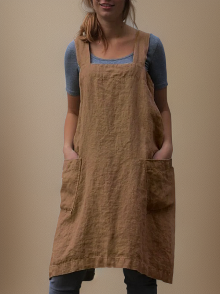 Lune London | Cotton Apron Dress with Pockets