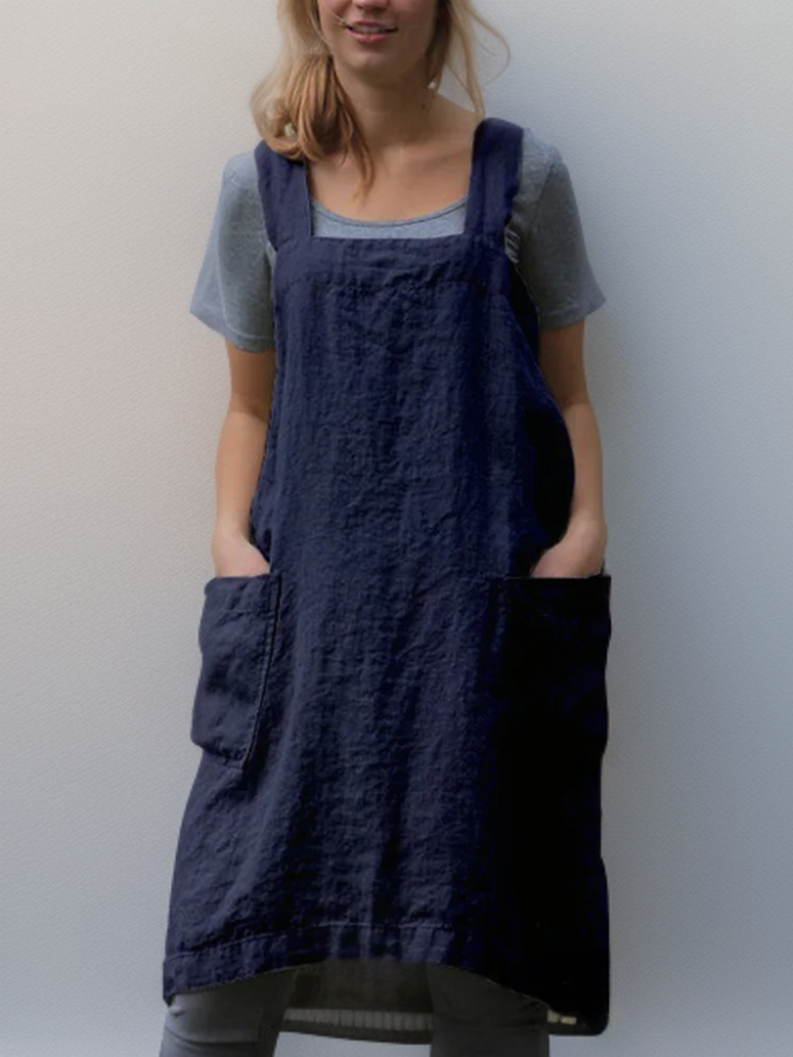 Lune London | Cotton Apron Dress with Pockets
