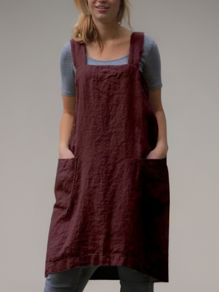 Lune London | Cotton Apron Dress with Pockets