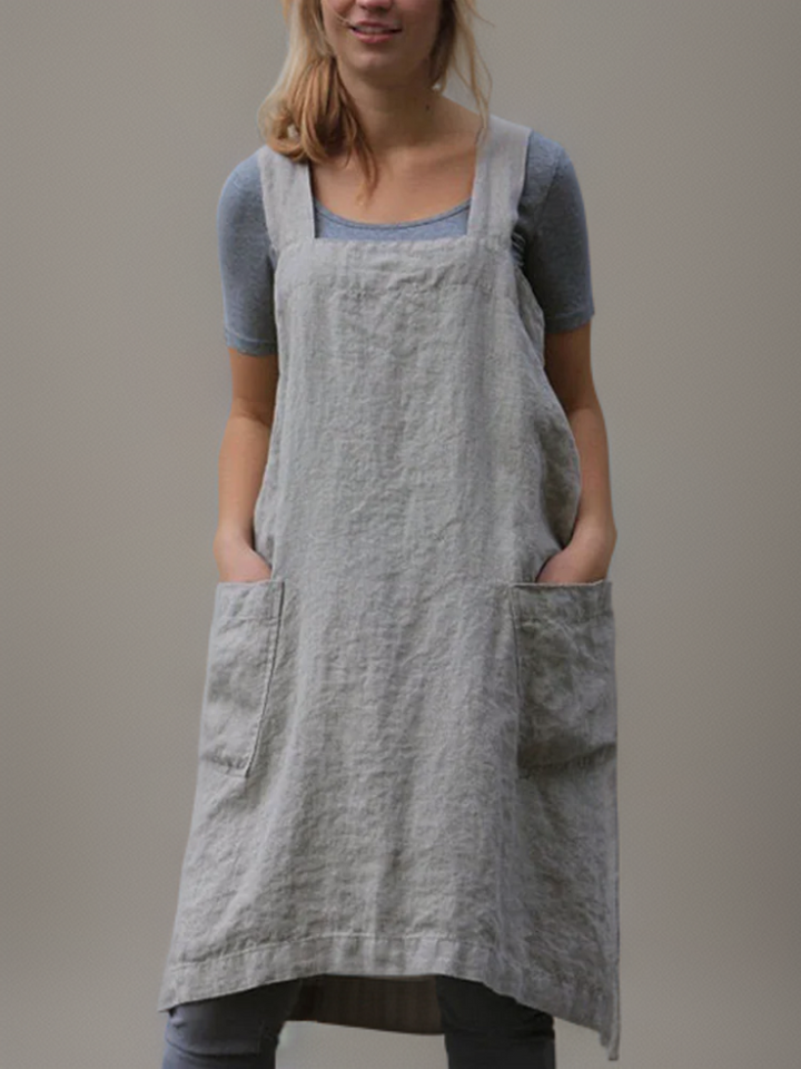 Lune London | Cotton Apron Dress with Pockets