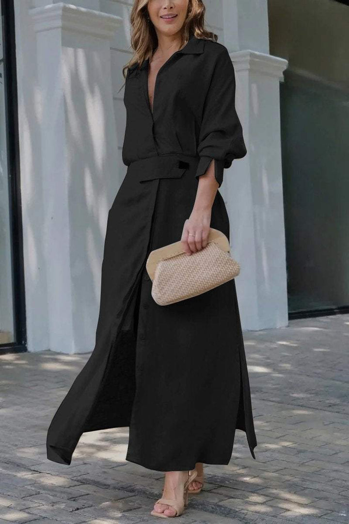 Lune London | Classic Linen Maxi Dress