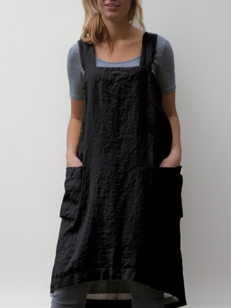Lune London | Cotton Apron Dress with Pockets