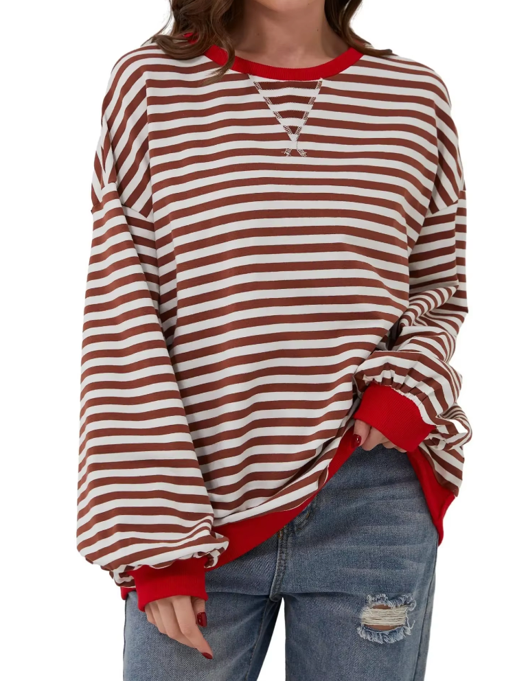 Lune London | Casual Striped Sweatshirt Soft and Stylish Perfect for Relaxed Days
