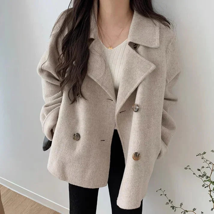 Lune London | Coat - Double Button Rows - Wool Blend - Oversized Fit - Classic Design