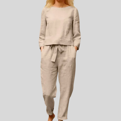 Lune London | Solid Color Linen Two-Piece