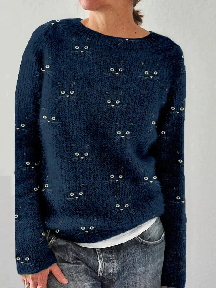Lune London | Stylish Sweatshirt with Cat Pattern
