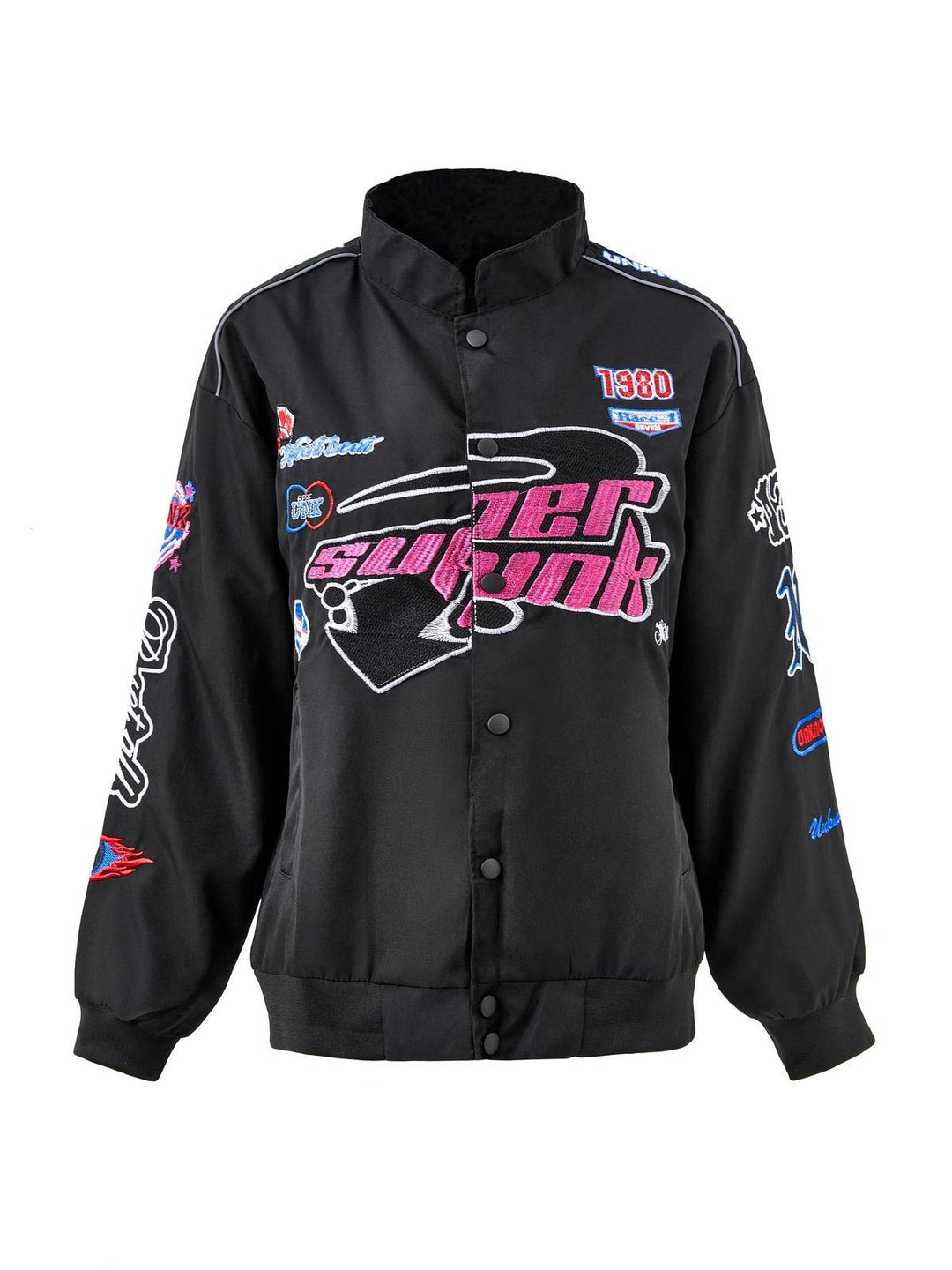 Lune London | Vintage Motorcycle Bomber Jacket with Embroidery