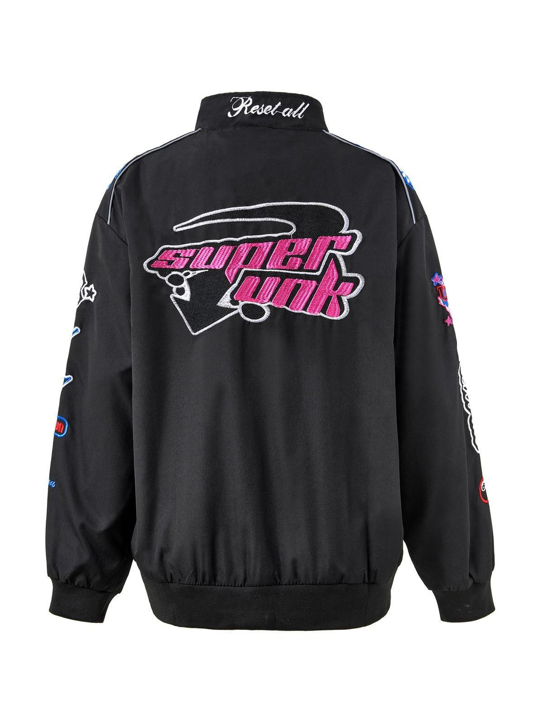Lune London | Vintage Motorcycle Bomber Jacket with Embroidery