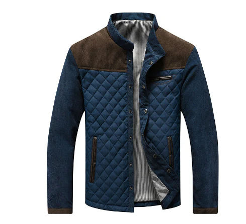 Lune London | Jacket - Quilted design - Regular fit - Suede elements - High collar