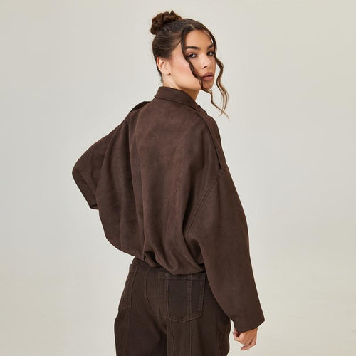 Lune London | Suede Bomber Jacket