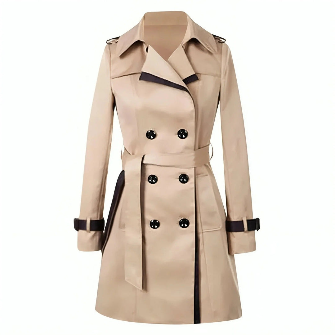 Lune London | Trench coat - Tailored fit - Double-breasted - Belted hem - Knee length