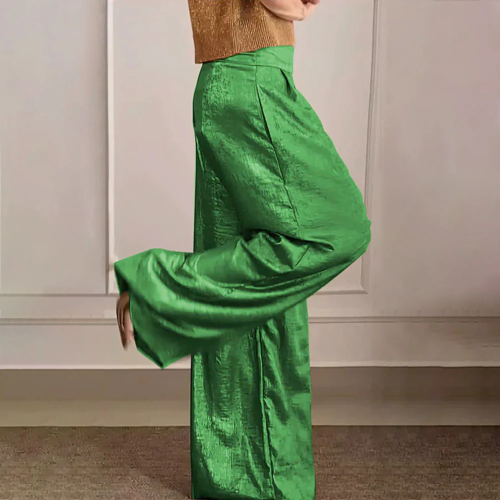 Lune London | Wide Legs High Waist Light Silky Fall Elegant Fit