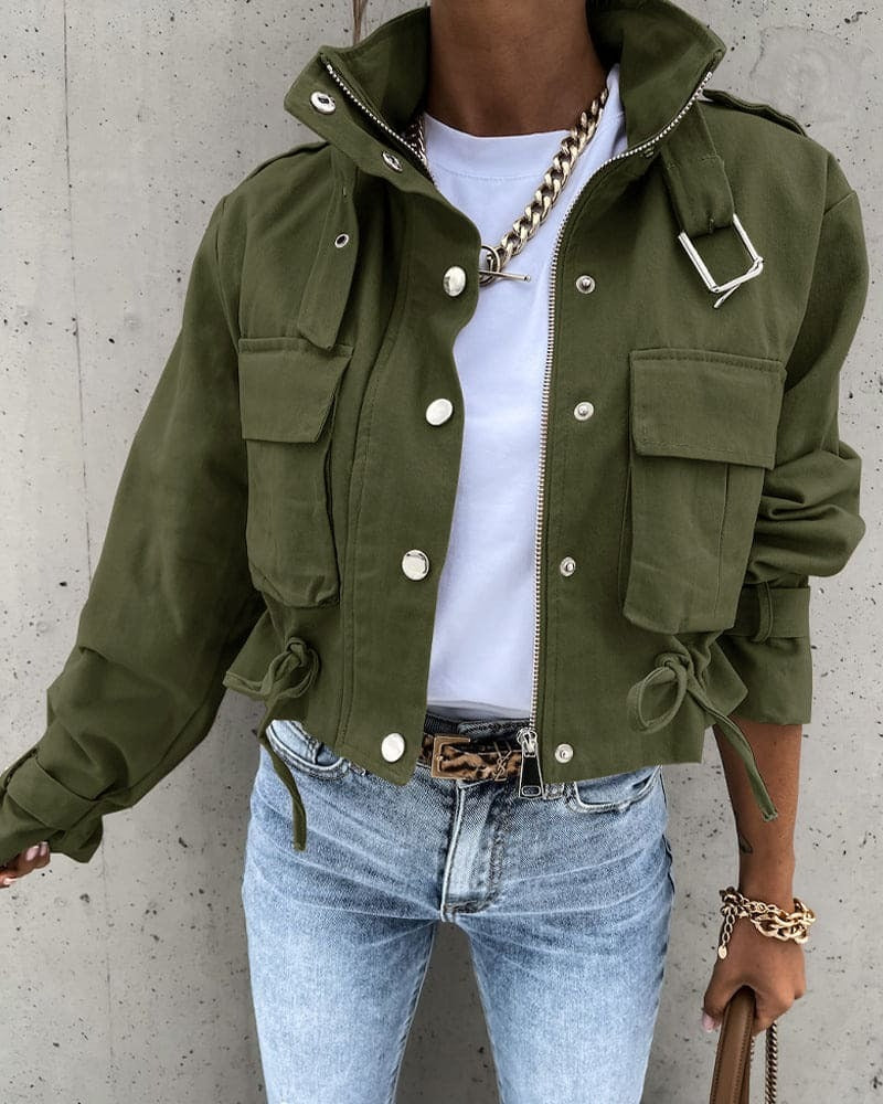 Lune London | Jacket - Short Utility Design - Structured Fit - Drawstring at Waist