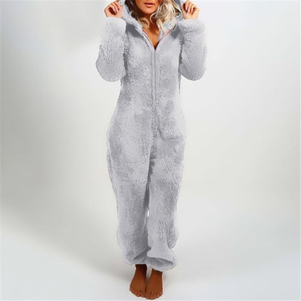 Lune London | Women's Teddy Fleece Overall with Hood