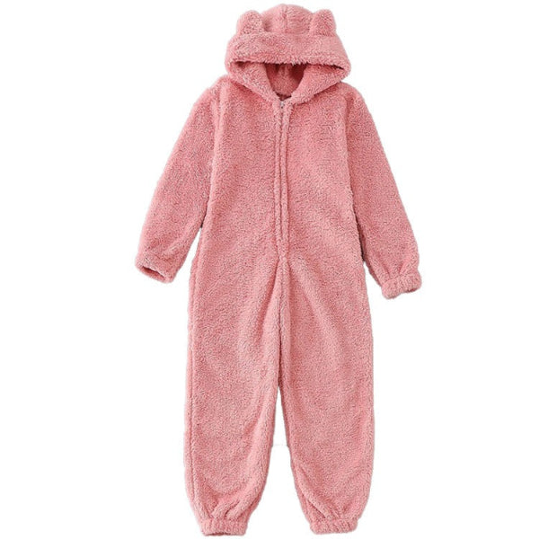 Lune London | Women's Teddy Fleece Overall with Hood
