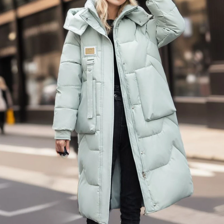 Lune London | Coat - Quilted - Oversized Fit - Hood - Full Length - Warm Insulated
