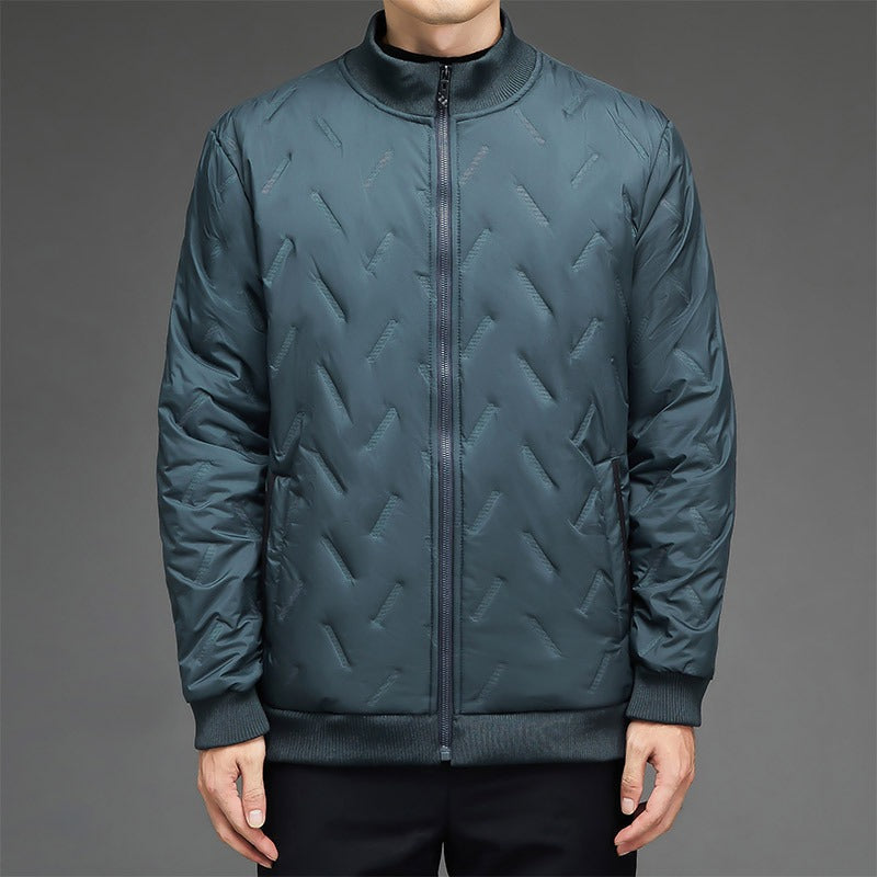 Lune London | Jacket - Synthetic Fabric - Quilted Pattern - Stand-Up Collar - Ribbed Cuffs