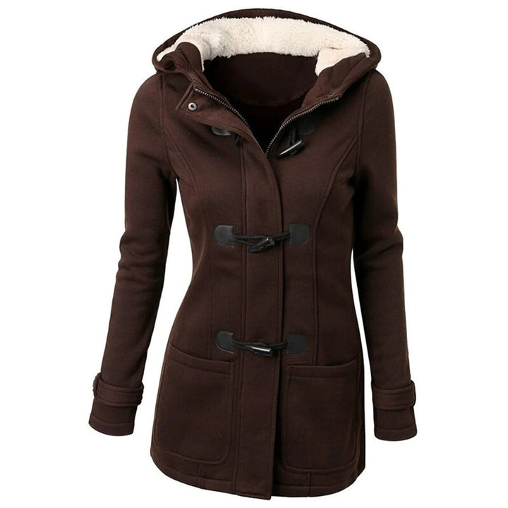Lune London | Long coat - Tailored fit - Lined hood - Button closure and pockets