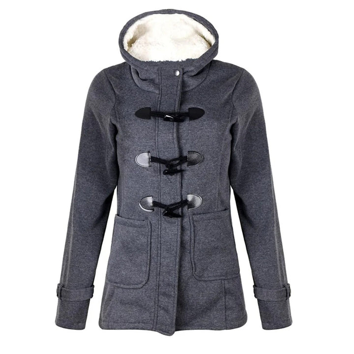Lune London | Long coat - Tailored fit - Lined hood - Button closure and pockets