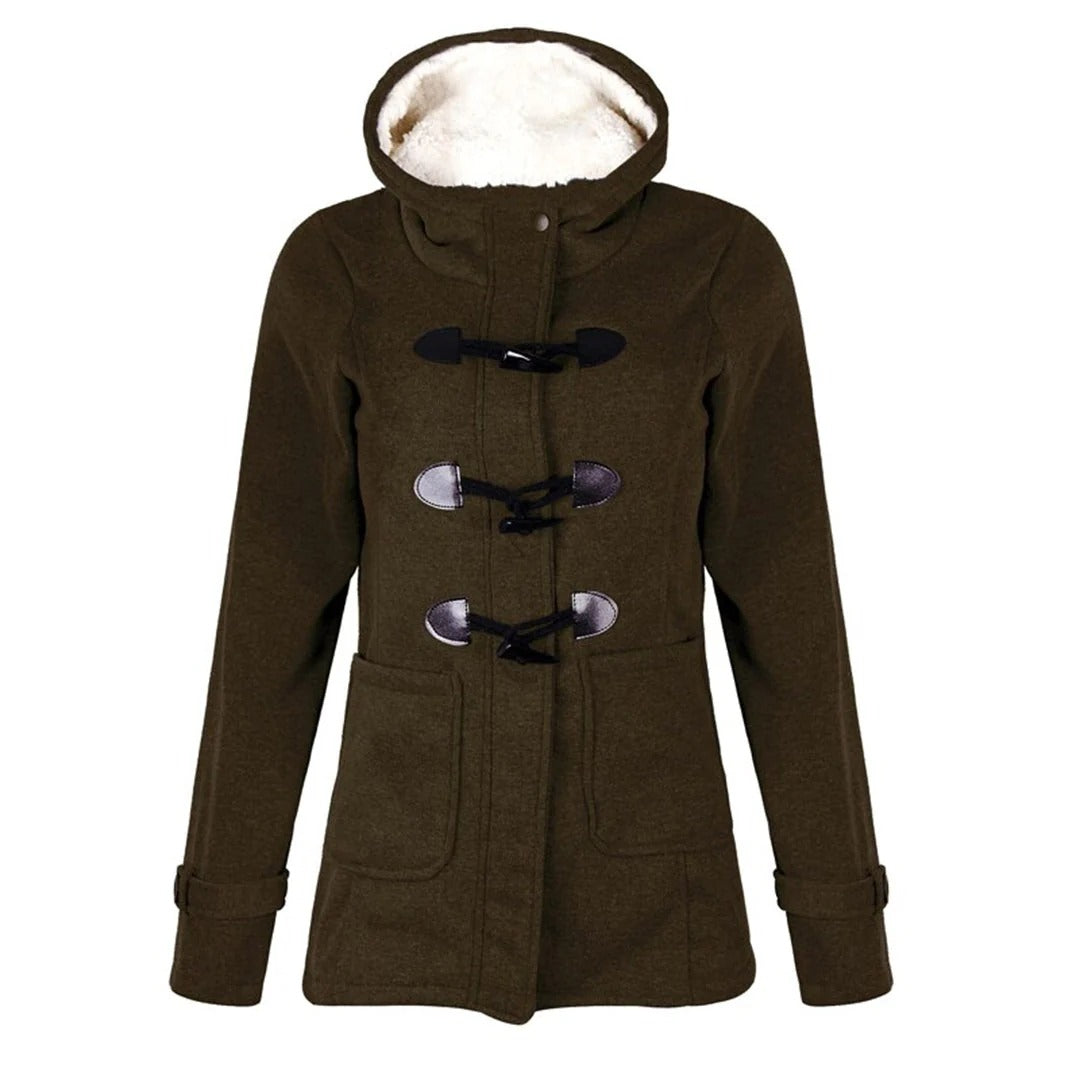 Lune London | Long coat - Tailored fit - Lined hood - Button closure and pockets