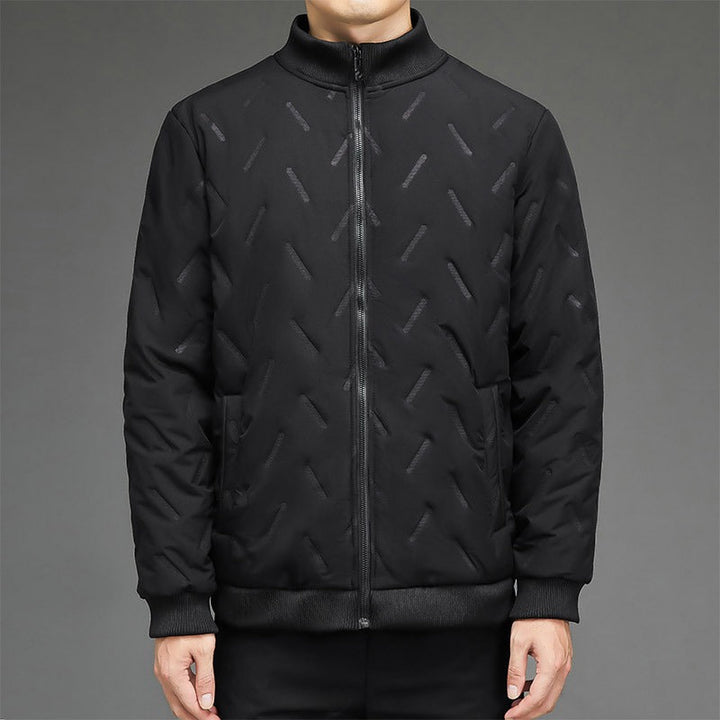 Lune London | Jacket - Synthetic Fabric - Quilted Pattern - Stand-Up Collar - Ribbed Cuffs