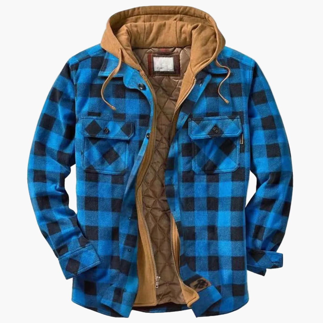 Lune London | Flannel Checked Jacket with Hood - Urban Leisure Style for Fall and Winter