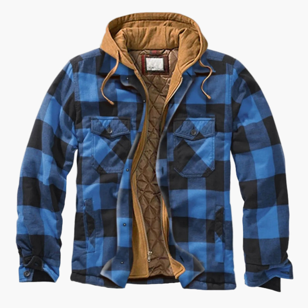 Lune London | Flannel Checked Jacket with Hood - Urban Leisure Style for Fall and Winter