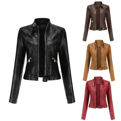 Lune London | Leather jacket - Modern design with zipper and pockets - Comfortable fit - Sydney