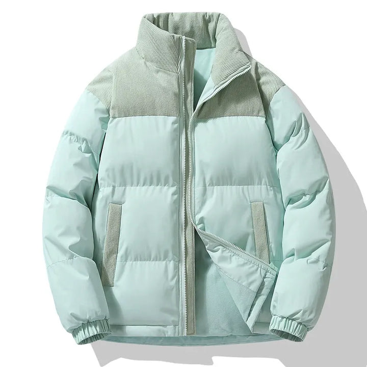 Lune London | Puffer jacket - Oversized Fit - Quilted Design - Corduroy Collar - Zipper