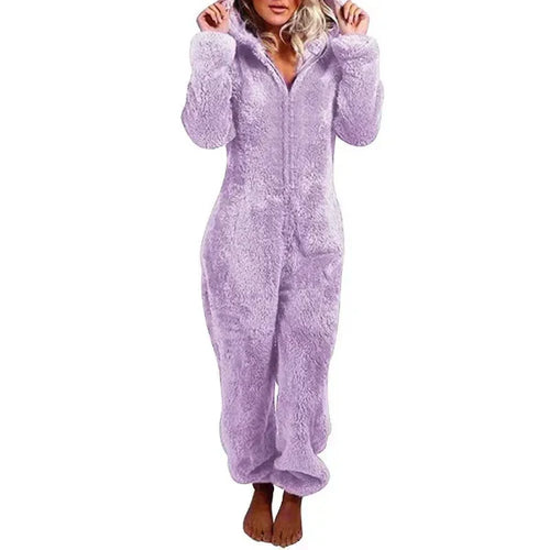 Lune London | Women's Teddy Fleece Overall with Hood
