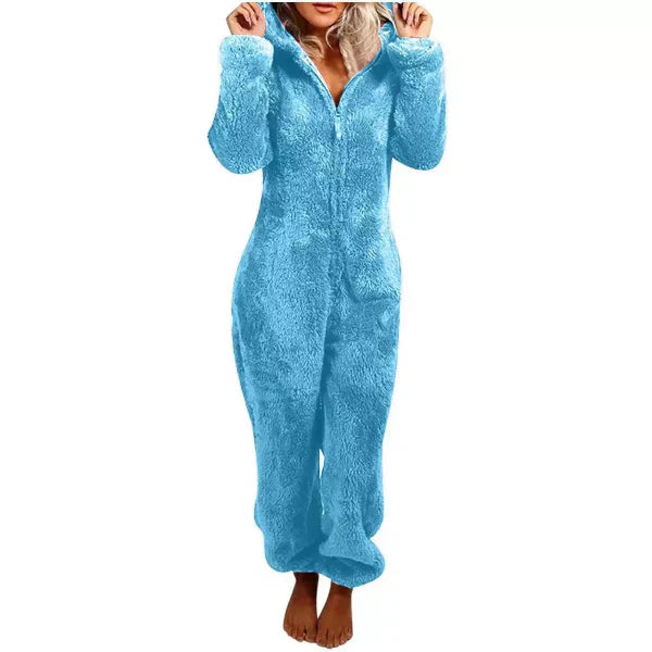 Lune London | Women's Teddy Fleece Overall with Hood