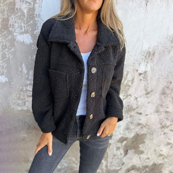 Lune London | Jacket - Casual Fit - Wool-like Texture - Large Buttons - Large Pockets