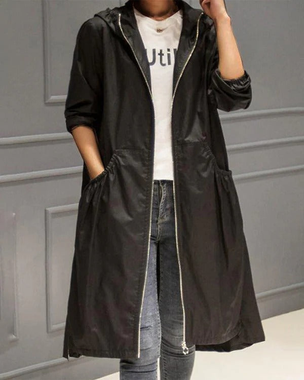 Lune London | Trench coat - Waterproof with hood - Casual fit - Fully zipped Outerwear