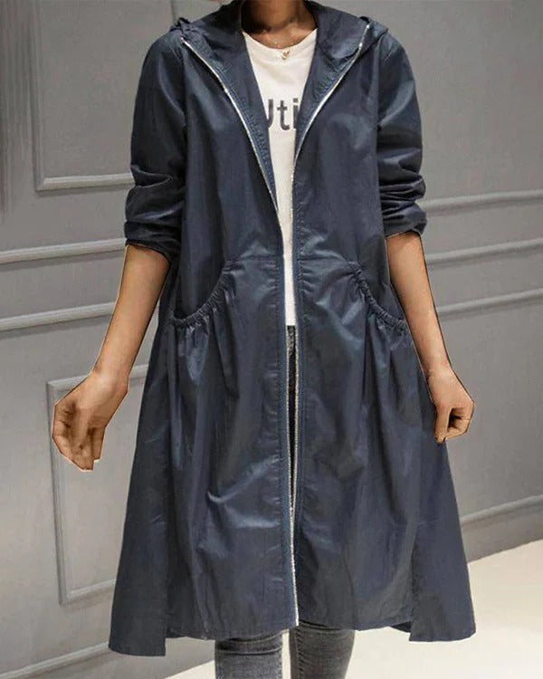 Lune London | Trench coat - Waterproof with hood - Casual fit - Fully zipped Outerwear